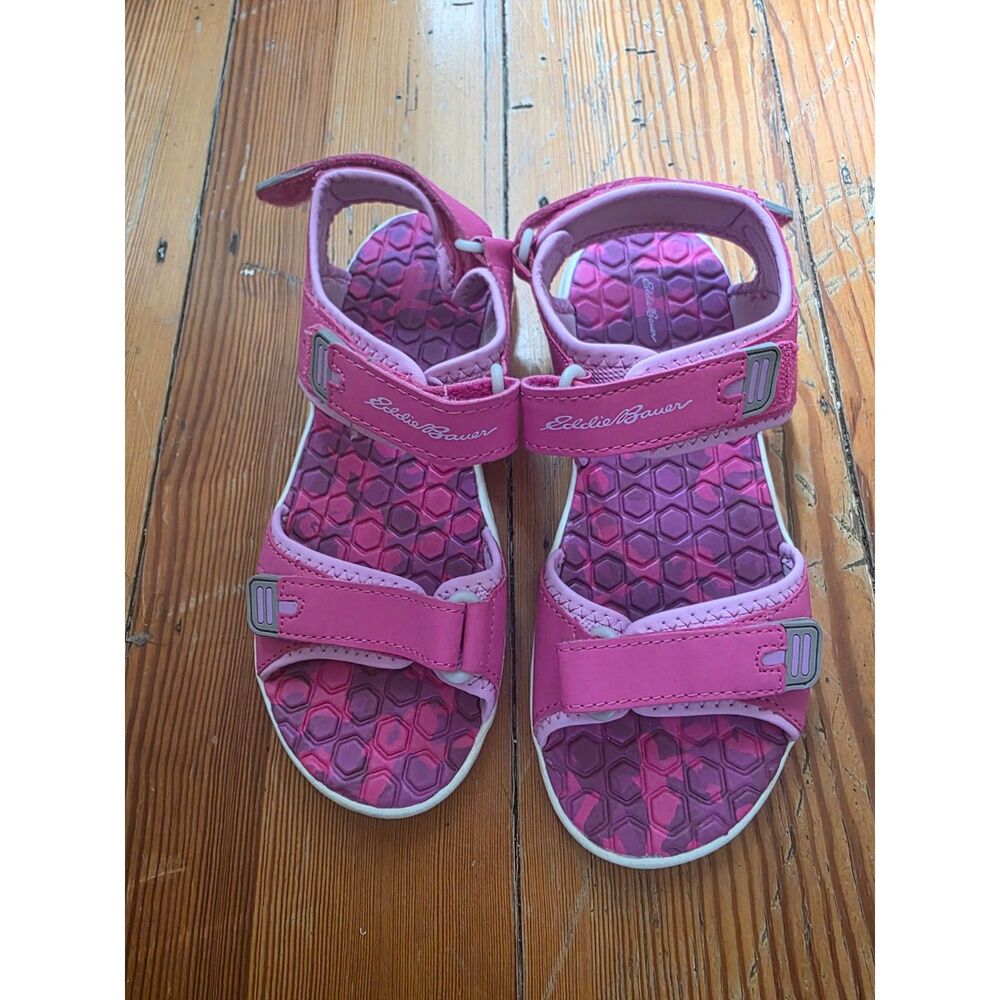 Eddie Bauer Girls Pink Sport Sandals Size 4 – New Never Worn